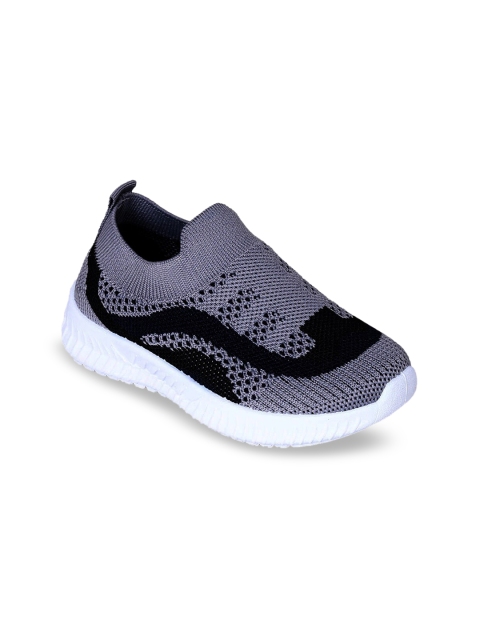 

Hopscotch Girls Grey Colourblocked Slip-On Sneakers