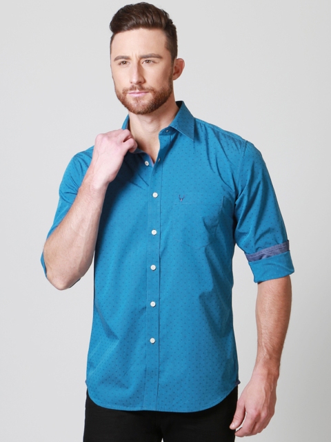 

Allen Solly Men Blue Slim Fit Casual Shirt