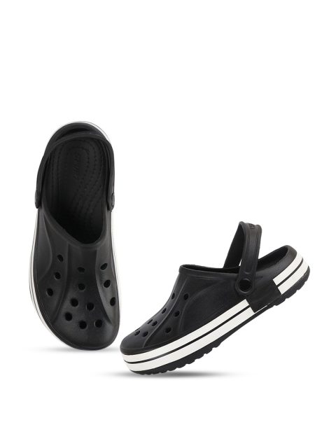 

Try Me Men Black & White Clogs