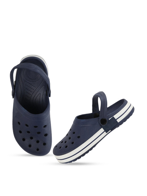 

Try Me Men Blue & White Clogs