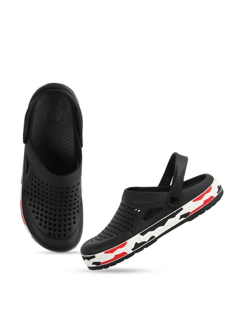 

Try Me Men Black & White Clogs