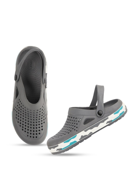 

Try Me Men Grey & White Clogs