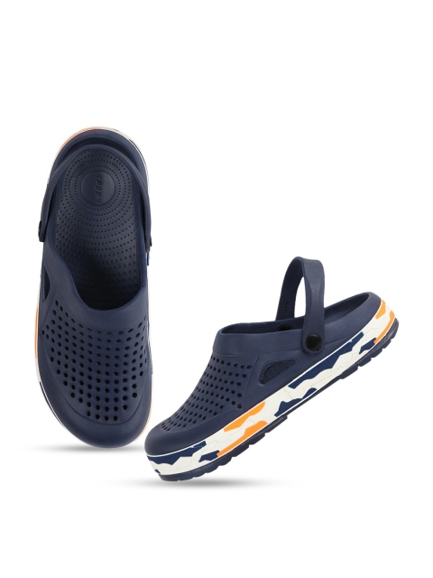 

Try Me Men Navy Blue & White Clogs