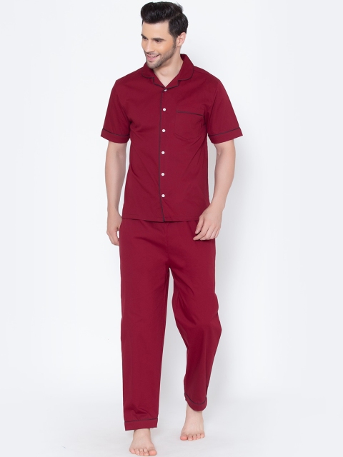 

Fluffalump Men Red Night suit