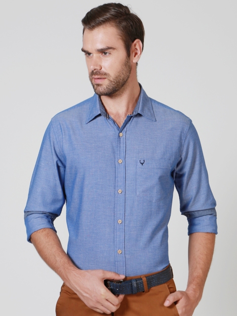 

Allen Solly Men Blue Slim Fit Semiformal Shirt