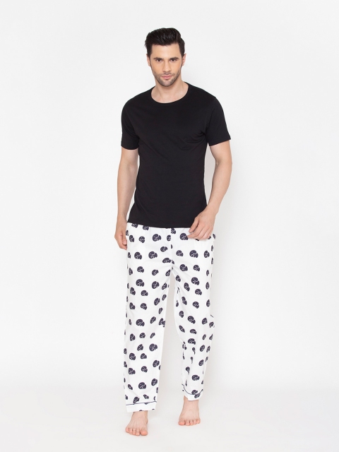 

Fluffalump Men White & Black Night suit