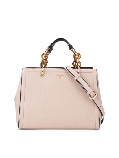 

Da Milano Pink Leather Structured Handheld Bag