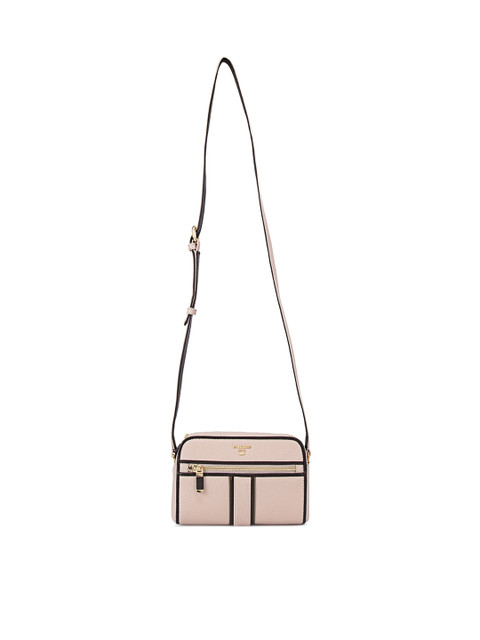 

Da Milano Pink Leather Structured Sling Bag with Tasselled