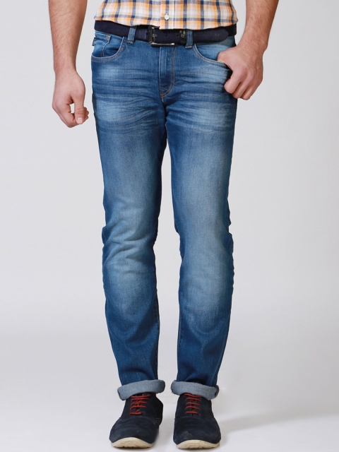 

Solly Jeans Co. by Allen Solly Men Blue Slim Fit Mid-Rise Clean Look Jeans