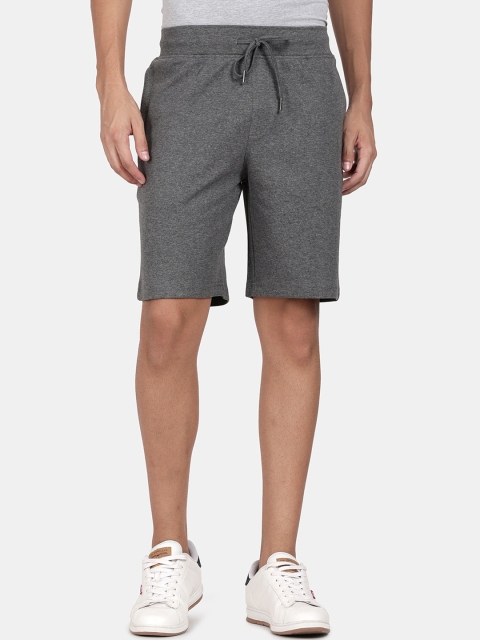 

t-base Men Grey Melange Shorts