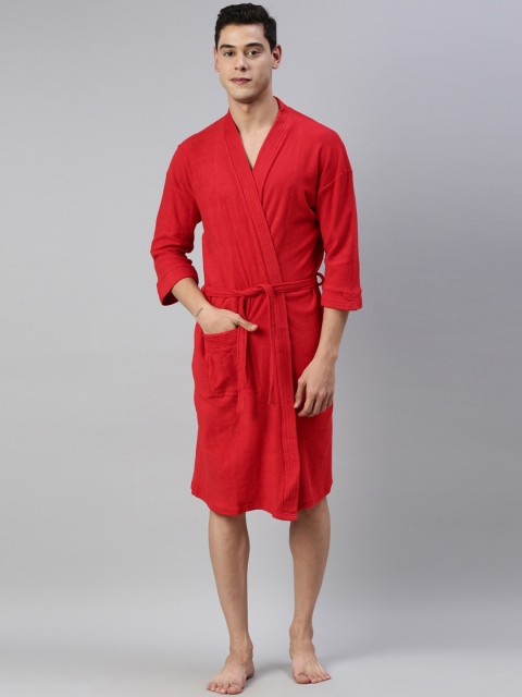 

GOLDSTROMS Men Red Solid Bathrobe