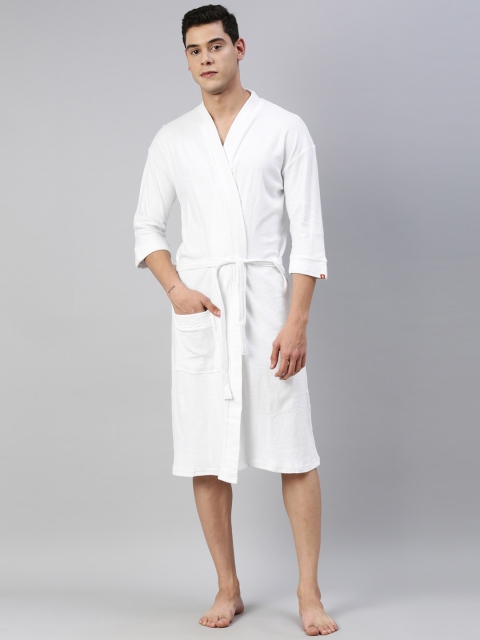 

GOLDSTROMS Men White Solid Bath Robe
