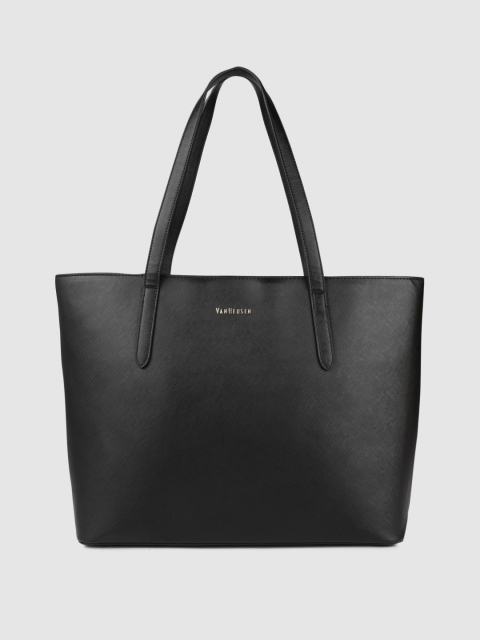 

Van Heusen Black Solid Handheld Bag