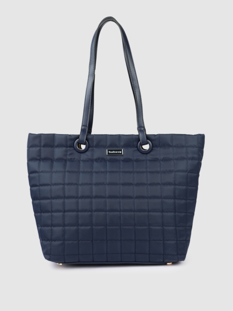 

Van Heusen Navy Blue PU Structured Shoulder Bag with Quilted