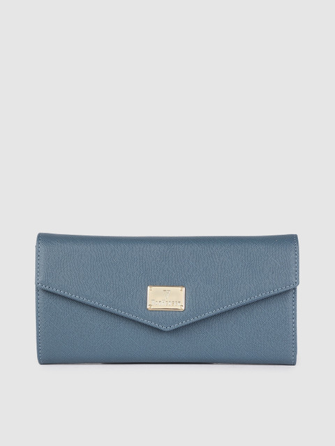 

Van Heusen Women Blue Solid Envelope