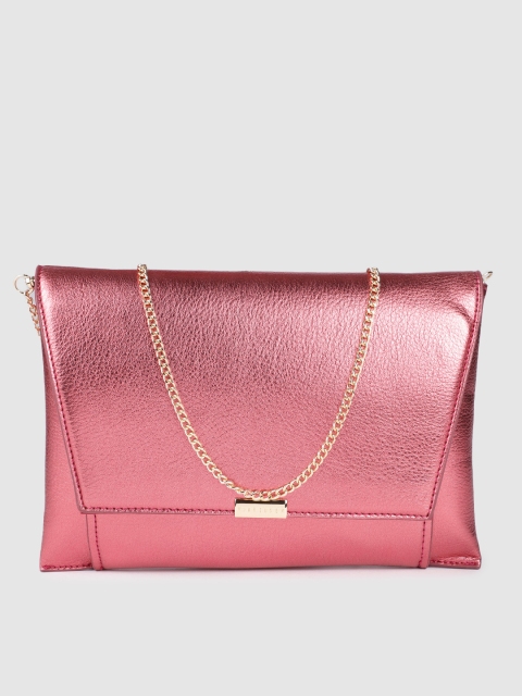 

Van Heusen Women Red Solid Envelope Clutch