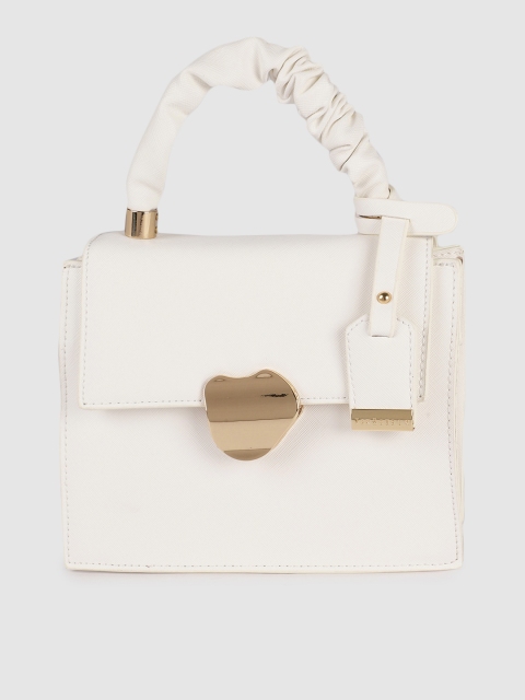 

Van Heusen Off White Solid Satchel