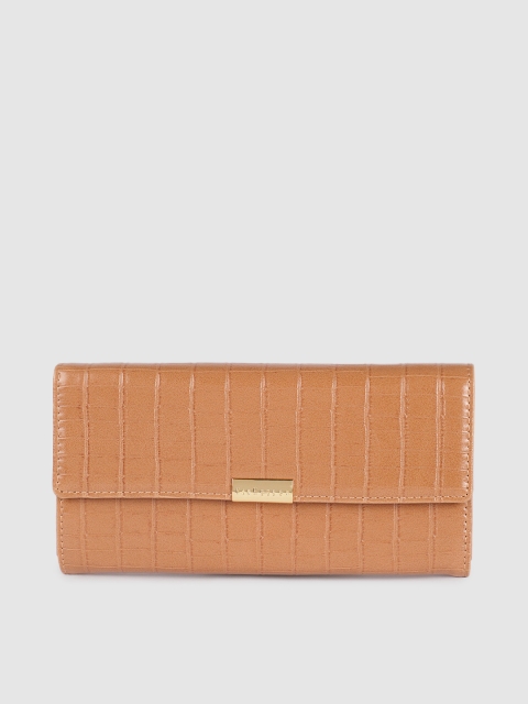 

Van Heusen Women Beige Textured Two Fold Wallet