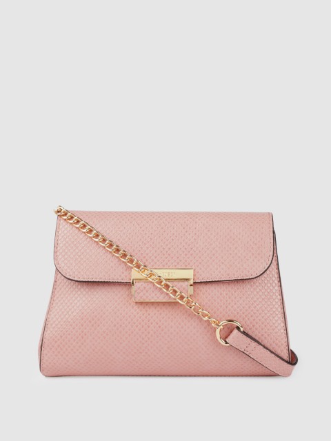 

Van Heusen Women Rose Animal Printed PU Structured Sling Bag