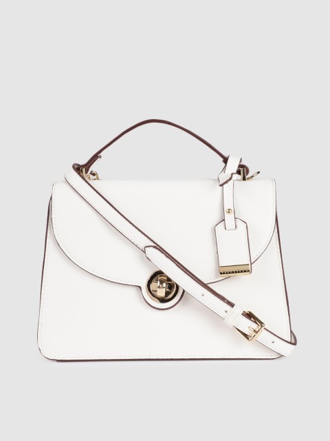 

Van Heusen White Solid Satchel