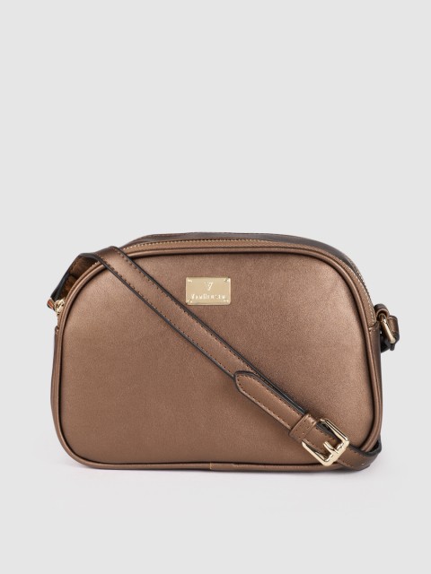 

Van Heusen Women Copper-Toned PU Structured Sling Bag