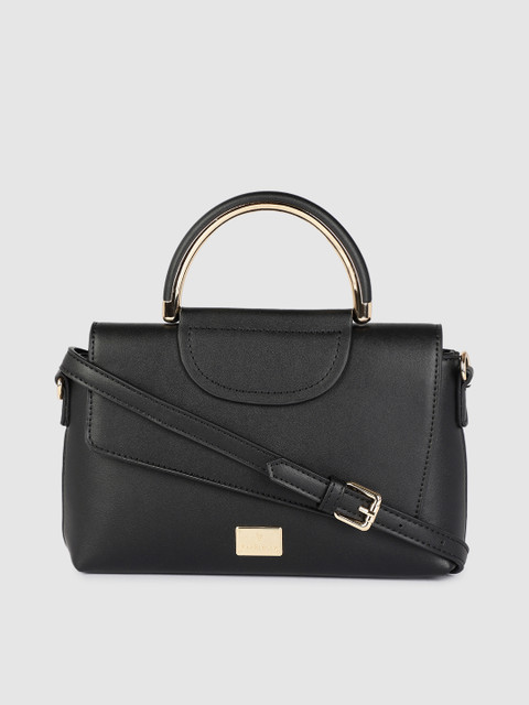 

Van Heusen Black Solid Satchel