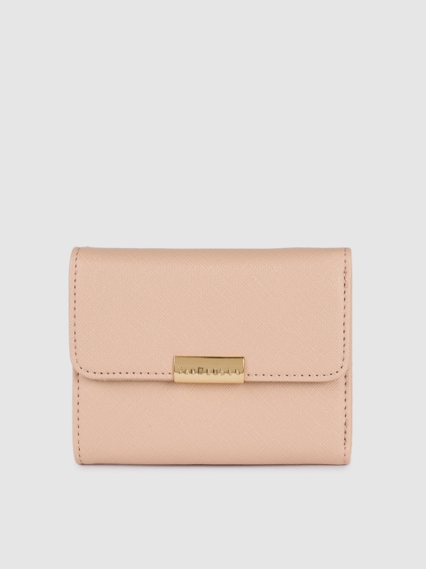 

Van Heusen Women Rose Textured PU Three Fold Wallet