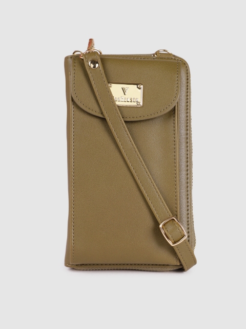 

Van Heusen Women Olive Green PU Zip Around Wallet