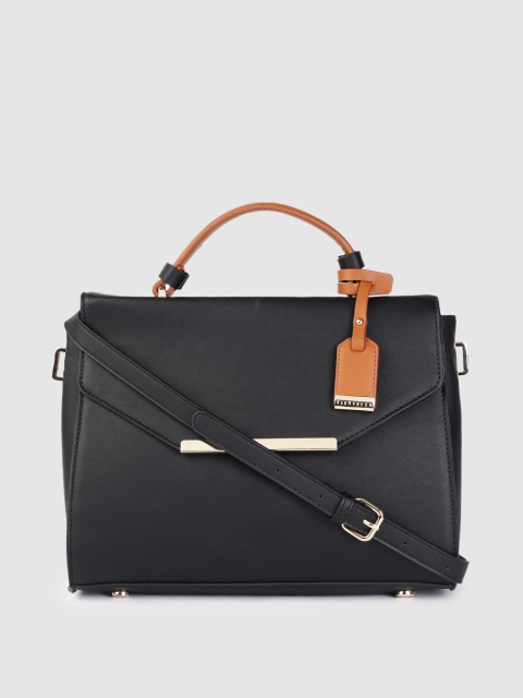 

Van Heusen Black PU Structured Satchel