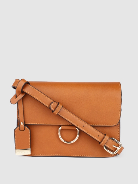 

Van Heusen Tan PU Structured Sling Bag