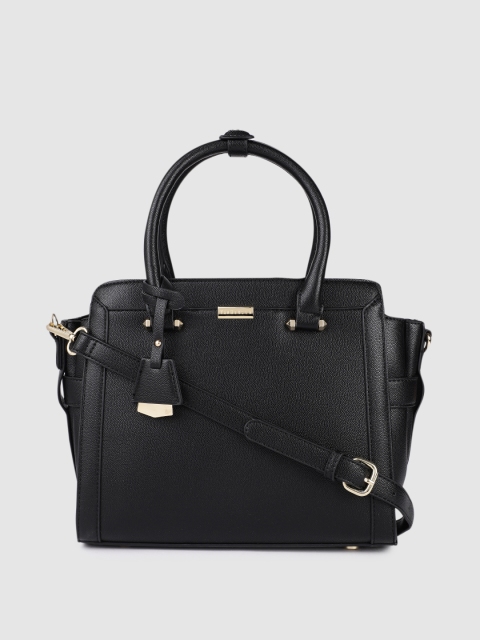 

Van Heusen Black PU Structured Handheld Bag