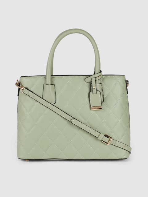 

Van Heusen Green Quilted Handheld Bag