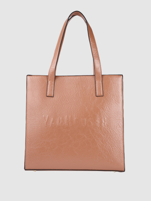 

Van Heusen Tan Textured PU Structured Shoulder Bag