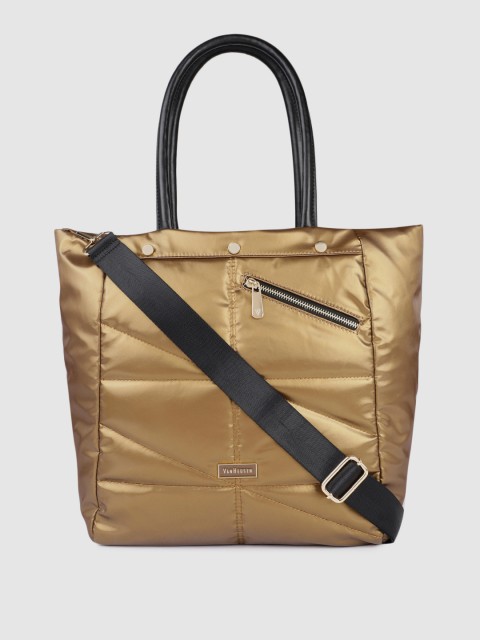 

Van Heusen Gold-Toned PU Structured Shoulder Bag with Quilted