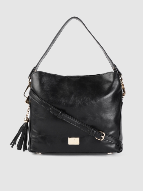 

Van Heusen Black PU Structured Shoulder Bag