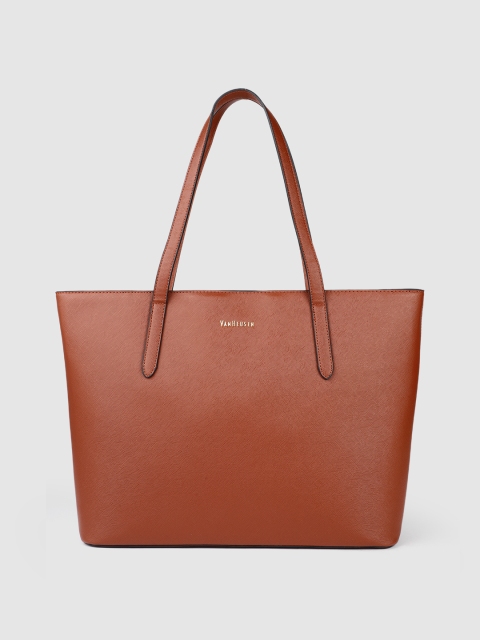 

Van Heusen Tan PU Structured Handheld Bag