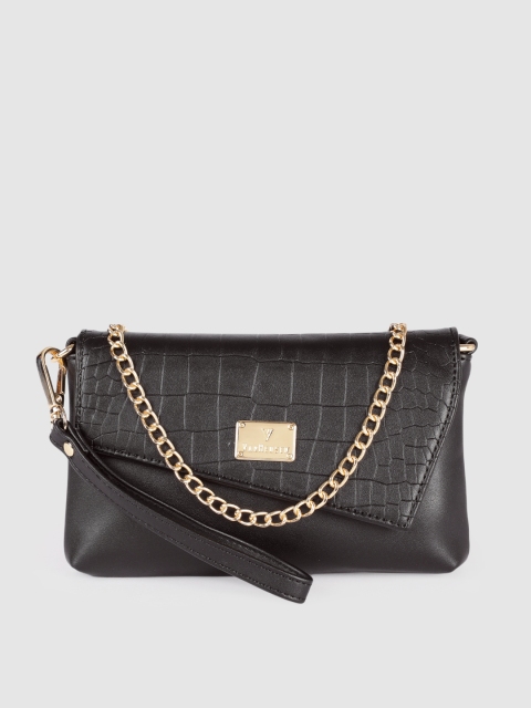 

Van Heusen Women Black Animal Printed Envelope Clutch