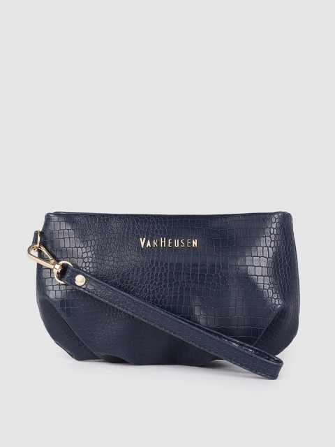 

Van Heusen Navy Blue Textured Clutch