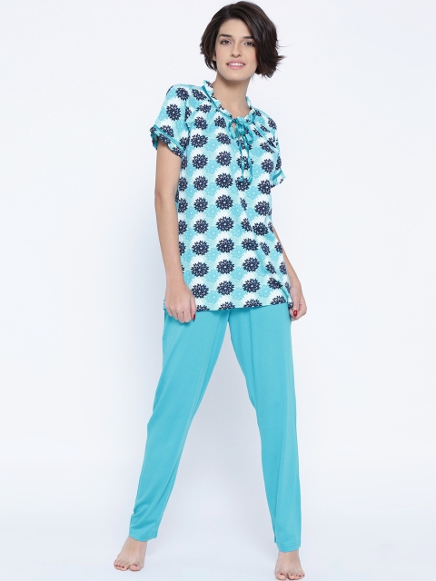 

Kanvin Blue Printed Nightsuit KSS17151A