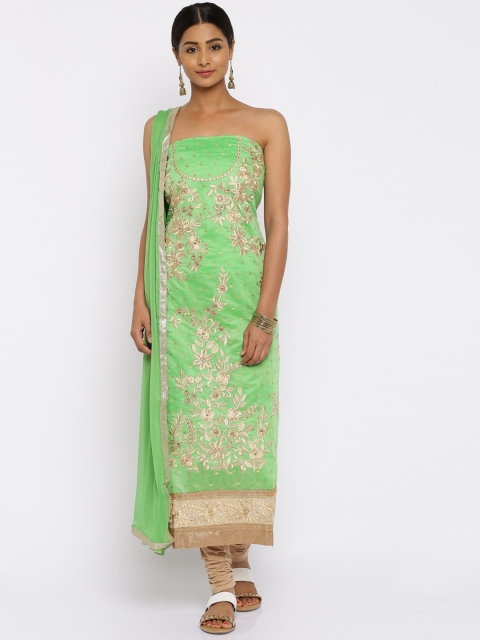 

Akhilam Green Embriodered Unstitched Dress Material