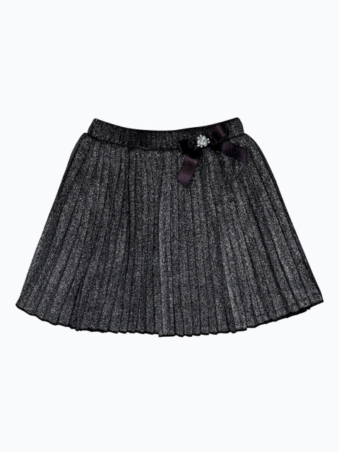 

Daffodils GIRLS WEAR Girls Black Solid Shimmery Skirts