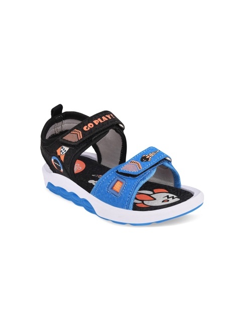 

Campus Unisex Kids Black & Blue Comfort Sandals