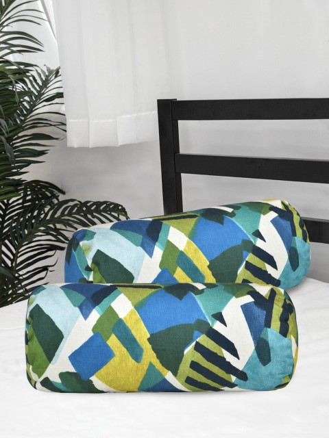

Clasiko Set Of 2 Multi-Coloured Bolster Covers