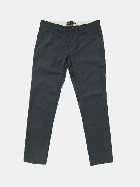 

Marks & Spencer Men Navy Blue Slim Fit Solid Trousers