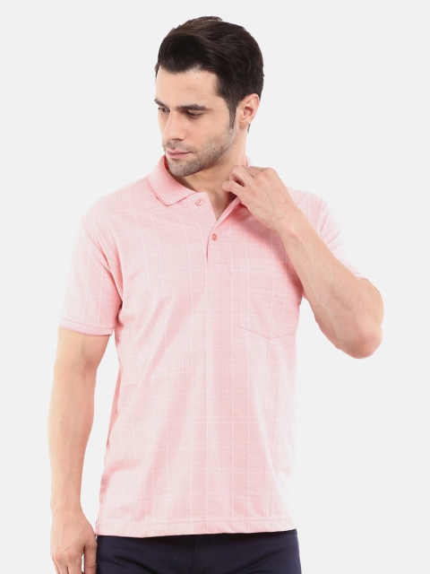 

V-Mart Men Pink Polo Collar T-shirt