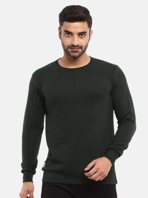 

V-Mart Men Olive Green Applique Slim Fit T-shirt