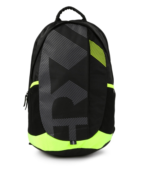 

HRX by Hrithik Roshan Unisex Black & Fluorescent Green Outlander Printed Backpack