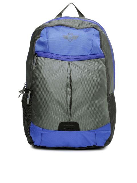 

Roadster Unisex Grey & Blue Colourblocked Dart Backpack