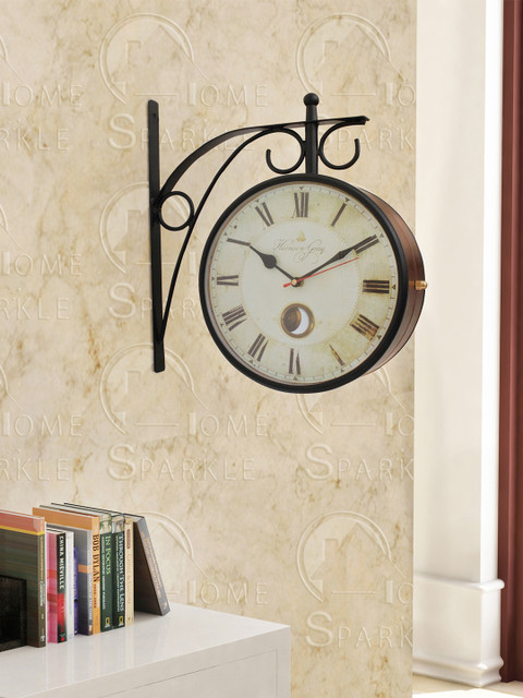 

Home Sparkle Off-White Analogue 29 cm Wall Clock