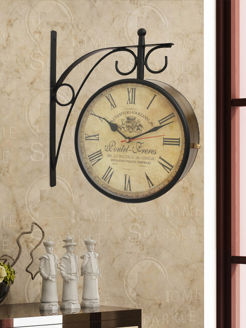

Home Sparkle Beige Analogue 29 cm Wall Clock